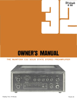 McIntosh C32 - Owners manual